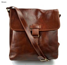 Leather shoulder bag hobo bag leather satchel leather bag crossbody brown men - £151.87 GBP