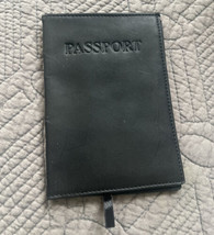 Perry Ellis Mens Black Leather Passport Card Case Id Travel Organizer Wallet - £10.24 GBP