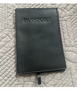 Perry Ellis Mens Black Leather Passport Card Case Id Travel Organizer Wa... - £10.11 GBP