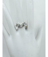 Sterling Silver Cubic Zirconia Masquerade Mask Ring Size 8 - $24.95
