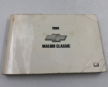 2008 Chevrolet Malibu Classic Owners Manual Handbook OEM J03B41010 - £25.11 GBP