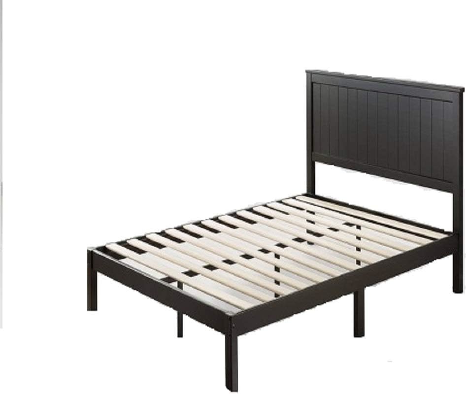 Zinus Santiago Wood Platform Bed Frame / Wood Slat Support / No Box, Black - £443.44 GBP