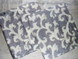Vera Wang 2 Lavender-Gray & White Scroll King Pillow Shams - $14.97