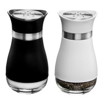 Salt And Pepper Shakers (2-Pc. Set) Elegant W/Clear Glass Bottom | Compa... - £19.17 GBP