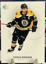 2020-21 Upper Deck SP Hockey Patrice Bergeron Bruins #31 - $4.49