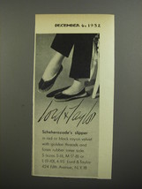1952 Lord & Taylor Scheherzade Slippers Advertisement - £14.78 GBP