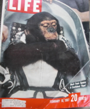 Life Magazine, February 10, 1961. Astrochimp. Good condition, great for framing  - £27.52 GBP