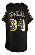 Shaquille o&#39; Neal Firmado Lakers Negro 96-97 Mitchell &amp; Ness Baloncesto Camiseta - £274.68 GBP