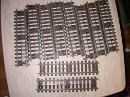 10 Sections Lot Vintage Postwar Super &quot;O&quot; 9&quot; Straight Train Tracks - £15.27 GBP