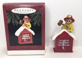 1995 North Pole 911 Hallmark Keepsake Christmas Ornament Chipmunk Firefighter - £8.96 GBP