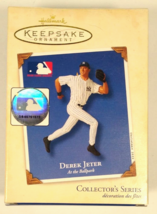 Derek Jeter Hallmark Keepsake Ornament 2002 New York Yankees Baseball Christmas - £12.57 GBP