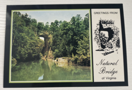 Greetings from Natural Bridge of Virginia Postcard Vintage - £1.16 GBP