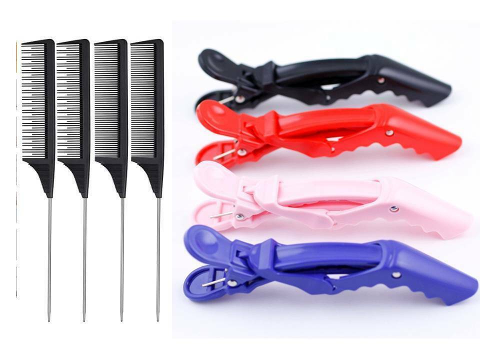 Primary image for 2 Pieces Hair Alligator Clips Or Hair Tease Pin Tail Combs/Pin Tail Bone Combs