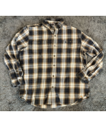 Carhartt Shirt Mens Extra Large Plaid Flannel 101295 Trumble Relaxed Dis... - £14.70 GBP