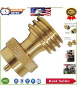 Heavy-Duty Brass Propane Adapter for Small Canisters - Easy Outdoor Setup - $26.56 CAD
