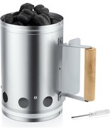 Charcoal Chimney Starter Charcoal Grill &amp; Barbecue Chimney with Heat Res... - $41.92 CAD
