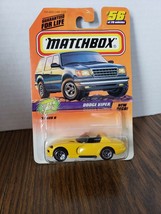 1997 Matchbox Yellow Dodge Viper Super Cars Series 56 out of 75 - $1.97