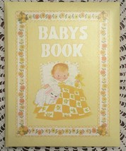 Vintage CR Gibson Baby Book Keepsake Album Yellow Boy Girl 1973 Birth To... - $24.00