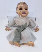 Seasonal Visions Creepy Haunted Talking Doll Halloween Decor Prop Horror Gothic - £21.05 GBP