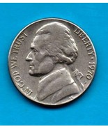 1970 D Jefferson NIckel - Circulated - Strong Features - About XF - $1.25