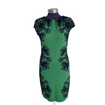 Chelsea and Violet Dress Size Small Green and Black Bodycon Capital Punk... - $22.65