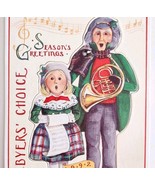 1992 Byers Choice Christmas Ornament New NOS Caroling Unpunched Vintage ... - $33.94 CAD