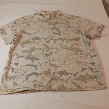 COLUMBIA Men&#39;s Tan/Beige Sailfish Button-Down Collar Short Sleeve Shirt ... - €9,96 EUR