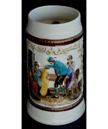 Nice Vintage Ceramic Hand Painted Stein, VERY GOOD CONDITION - £7.88 GBP