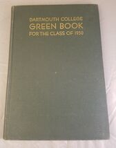 Dartmouth College Green Book For The Class Of 1950 Yearbook-
show origin... - $56.95