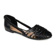 Journee Collection Womens Ekko Flat Flats Shoes, 8M/Black - £20.41 GBP