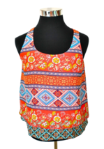 By &amp; By Blouse Women&#39;s Size Large Multicolor Sleeveless Lined Pullover Polyester - £9.34 GBP