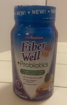 Vitafusion Fiber Well + Probiotics Digestive Health 60 Natural Fruit Gum... - $17.30
