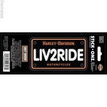 HARLEY DAVIDSON LIVE 2 RIDE LIV2RIDE PLATE LOOK STCK ONZ STICKER DECAL - £13.36 GBP