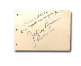 Jeffrey Lynn Hand Signed Album Page Cut JSA COA Autograph Four Daughters Actor - £43.62 GBP