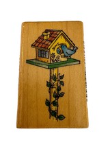 Comotion Rubber Stamp Bird House #833 Garden Nature Spring Summer Ivy Bluebird - $4.99