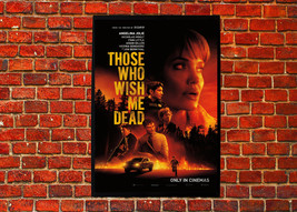 Those Who Wish Me Dead 2021 Angelina Jolie Action Movie Cover Poster - £2.39 GBP