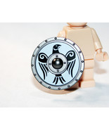 Eagle White Round Viking Shield For Knight Minifigure Fast Shipping - $5.48 CAD