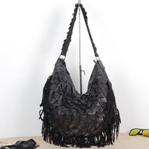 Woman Handbag Genuine Leather Brand Bag Female Tessels Shoulder Bags High Qualit - £93.72 GBP