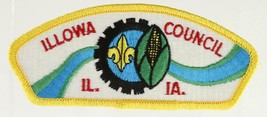 Vintage BSA Boy Scout Scouting Council Patch ILLOWA COUNCIL Illinois Ind... - $9.65