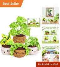 Ultimate Crochet Starter Kit: 40% More Yarn, Tutorial Videos &amp; Gift Pack... - $52.42