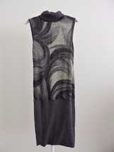 Verdict Dress Sleeveless Tight Mini Gray Black Comfort Career Casual Swi... - £12.01 GBP