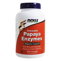 NOW Foods Papaya Enzyme Chewable, 360 Lozenges - £18.99 GBP