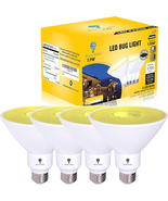 4 Pack PAR38 Amber Yellow LED Bug Light Bulb Outdoor LED Flood Light Bul... - $791.93 MXN