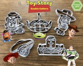 Toy Story Cookie Cutters | Woody | Buzz Lightyear | Alien | Mr. Potato  - $4.99+