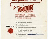 Al Asador Rotiseria Menu Al Lado Del Cine Ocean Buenos Aires Argentina  - $27.72