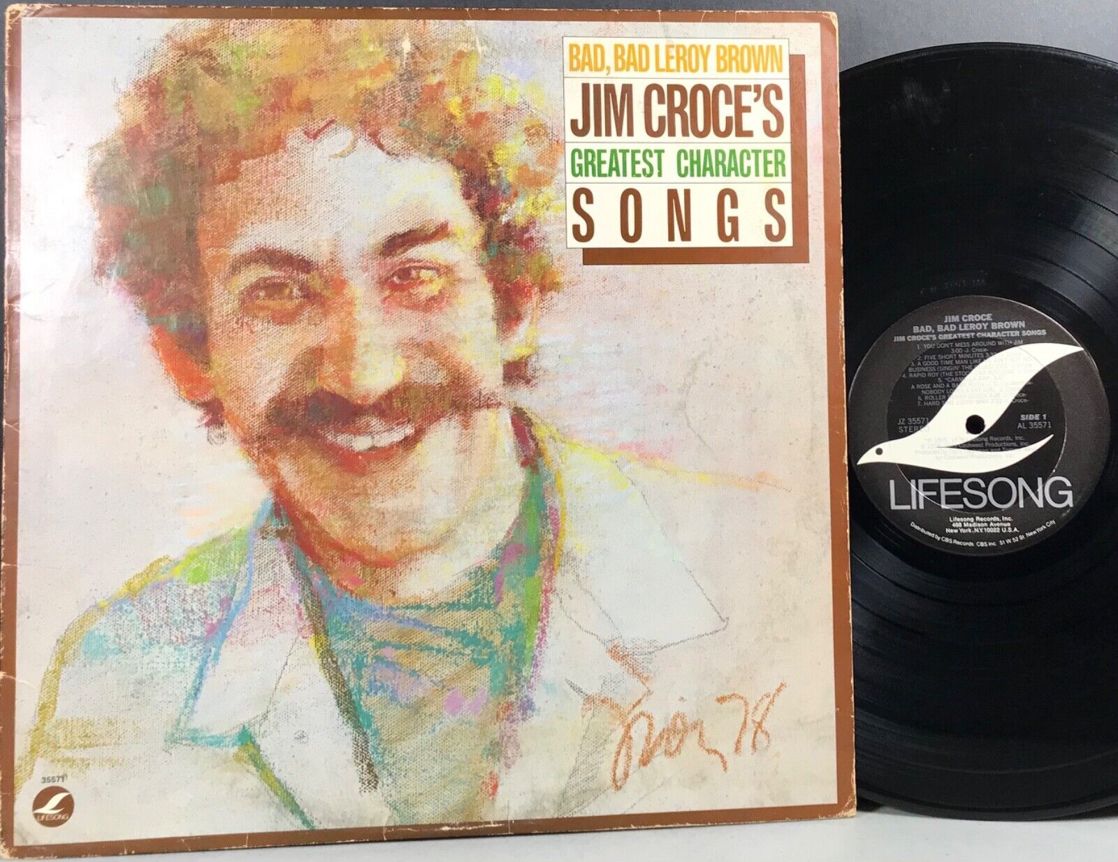 Primary image for Jim Croce - Greatest Character Songs 1978 JZ 35571 Stereo Vinyl LP Very Good