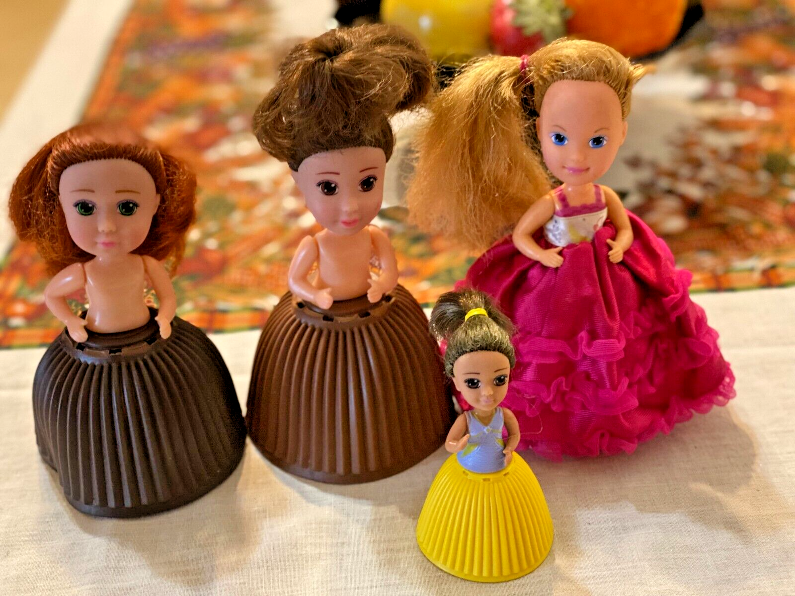 Tonka Haschel Toys Emco Lot of 4 Different Cupcake Dolls - $15.83