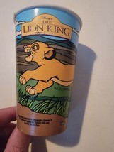 Vintage Burger King Kids Club Disney&#39;s The Lion King Paper Cup Simba 1990s Rare - £16.93 GBP