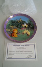 A Day With Garfield Collector Plate COA Jim Davis Danbury Mint Dreams Simple - $19.99