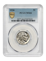1936 5C PCGS MS66 - $229.16